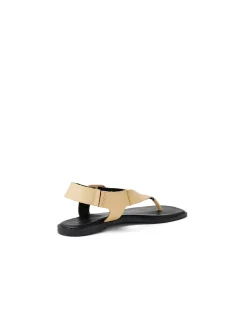 Emoto Butter Leather Buckle Thong Sandals
