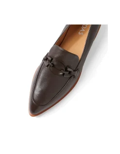 Ernest Chain Detail Leather Loafers