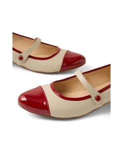 Ernst Patent Cap Toe Mary Jane Flats