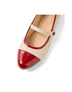Ernst Patent Cap Toe Mary Jane Flats