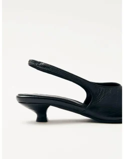 Eros Black Leather Shoe