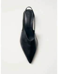 Eros Black Leather Shoe