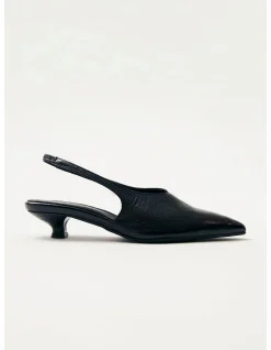 Eros Black Leather Shoe