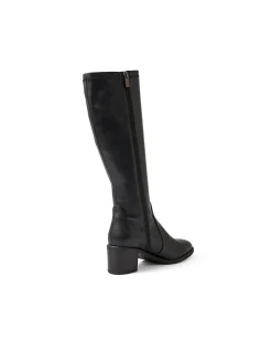 Escape Stretch Block Heel Knee High Boots