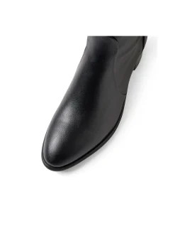 Escape Stretch Block Heel Knee High Boots
