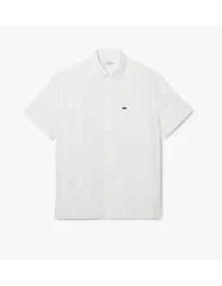 ESSENTIAL SS LINEN SHIRT WHITE