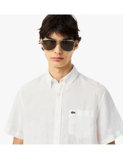 ESSENTIAL SS LINEN SHIRT WHITE