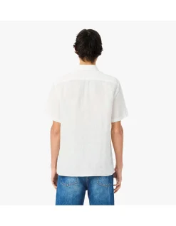 ESSENTIAL SS LINEN SHIRT WHITE