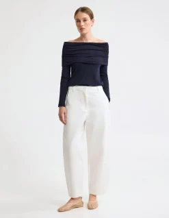 ETTA BARREL LEG COTTON PANT