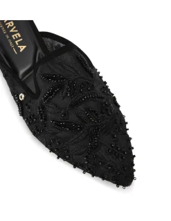 Evelina Lace Lace Mule Sandal
