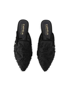 Evelina Lace Lace Mule Sandal