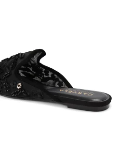 Evelina Lace Lace Mule Sandal
