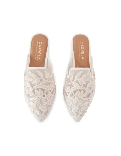 Evelina Lace Lace Mule Sandal