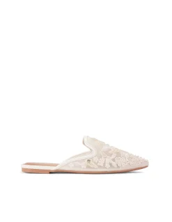 Evelina Lace Lace Mule Sandal