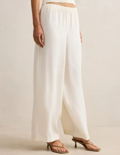 EVELYN ELASTIC WIDE LEG PANTS