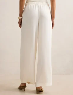 EVELYN ELASTIC WIDE LEG PANTS