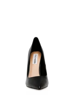 EVELYN STILETTO HEEL BLACK LEATHER