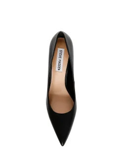 EVELYN STILETTO HEEL BLACK LEATHER