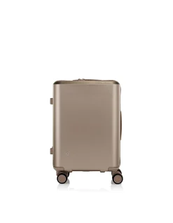 EVOA Z 69CM EXPANDABLE SUITCASE IVORY GOLD