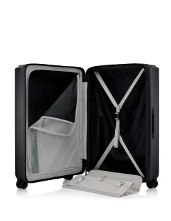 EVOA Z 75CM Expandable Suitcase Black