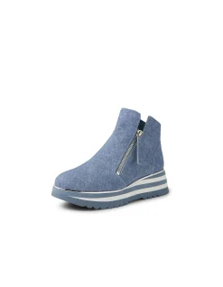 Evol Twin Zip Platform Wedge Ankle Boots