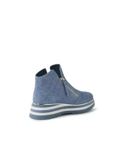 Evol Twin Zip Platform Wedge Ankle Boots
