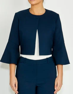 FABLE NAVY CROP JACKET