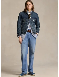 Faded Denim Trucker Jacket