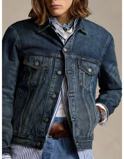 Faded Denim Trucker Jacket