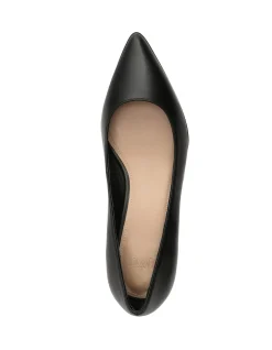 Fae Black Leather Pump