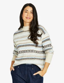 Fairisle Soft Knit Cropped Pullover