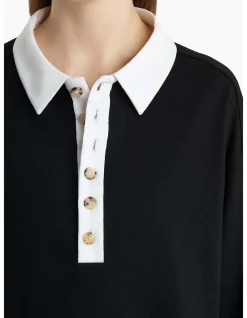 FAITHFUL LS SILK JERSEY POLO SHIRT
