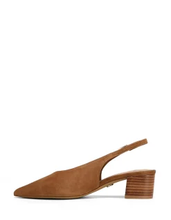 Fatima Nutmeg Suede Leather Slingback