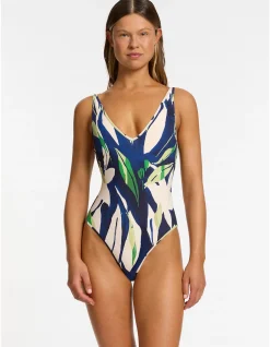 Fauna Multifit Plunge One Piece Swimsuit