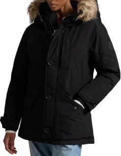 FAUX-FUR-TRIM DOWN PARKA