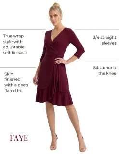 FAYE STOCK JERSEY DRESS