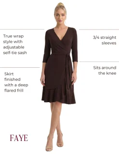 FAYE STOCK JERSEY DRESS