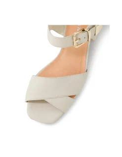 Fayza Cross Strap Block Heel Sandals