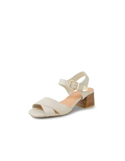Fayza Cross Strap Block Heel Sandals