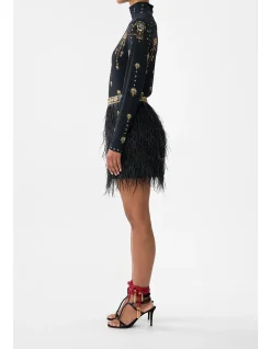 FEATHER MINI SKIRT