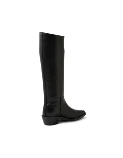 Feidel Leather Pointed Toe Knee High Boots