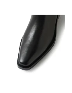 Feidel Leather Pointed Toe Knee High Boots
