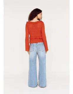 FIA POINTELLE FRILL TOP