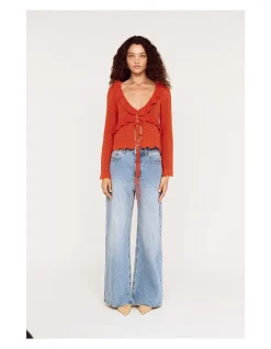 FIA POINTELLE FRILL TOP