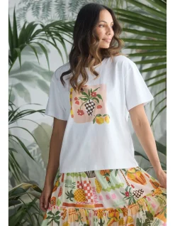 Fiesta Vase Print Cotton Short Sleeve T Shirt
