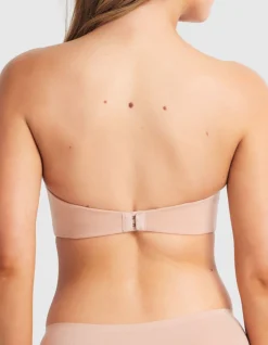 Fine Lines Cotton Strapless Bra