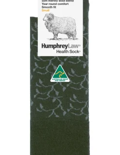 Fine Merino Leaves Smooth Fit Health Crew Sock