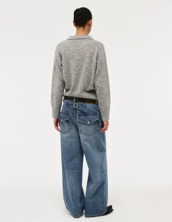 Fine Mohair Wool Polo Knit
