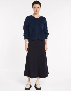 FIT AND FLARE PONTE SKIRT
