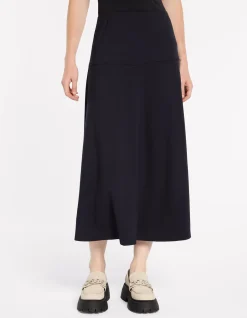 FIT AND FLARE PONTE SKIRT